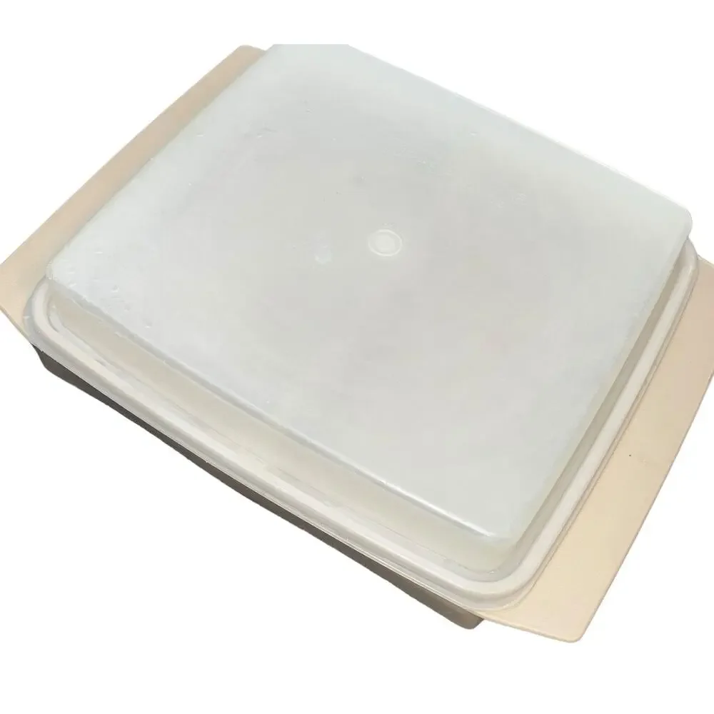 Tupperware 723 Deviled Egg Carrier Set Almond Beige 4 Trays 6pc Lot 722 665 Vtg